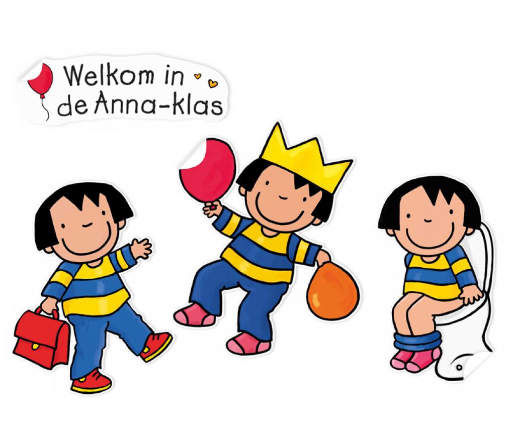 Motiveren - Clavis - Klasstickers Anna - XL - set van 6