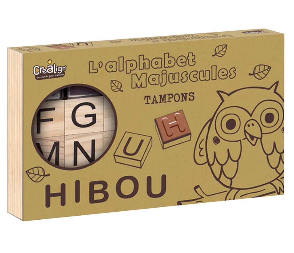 Stempels - alfabet - hoofdletters - set van 26 assorti