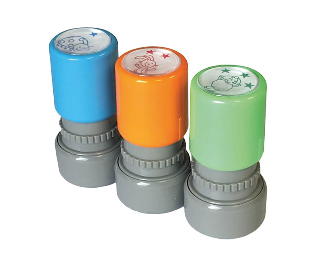 Stempels - waarderingstempels sterren - zelfinktend - set van 3 assorti