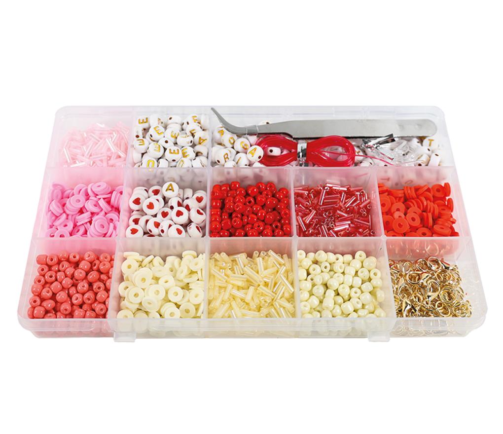 Kralen - love - set van 1800 assorti