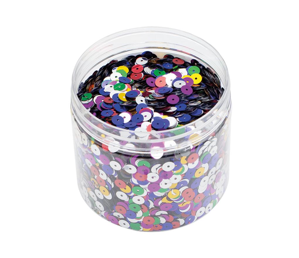 Pailletten - rond - klein - 0.6 cm- decoratie - set van 180 g assorti