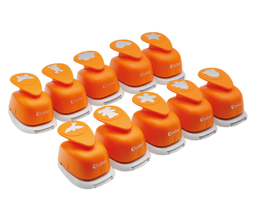 Ponsen - figuurpons - basisset ø 25 mm - set van 10 assorti