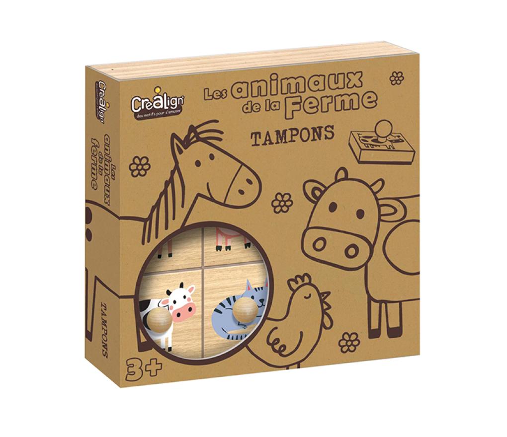 Stempels - dieren van de boerderij - set van 9 assorti