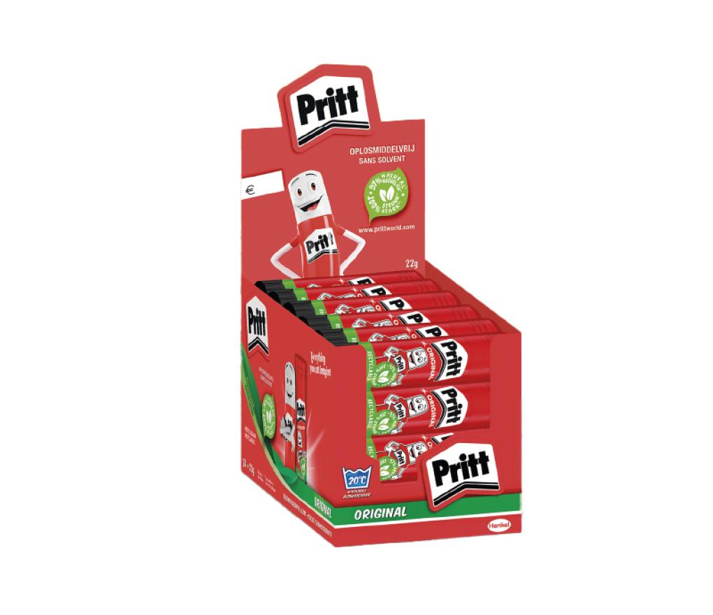 Lijm - lijmstift - Pritt - 22 g - klaspak - set van 96 + 20 gratis