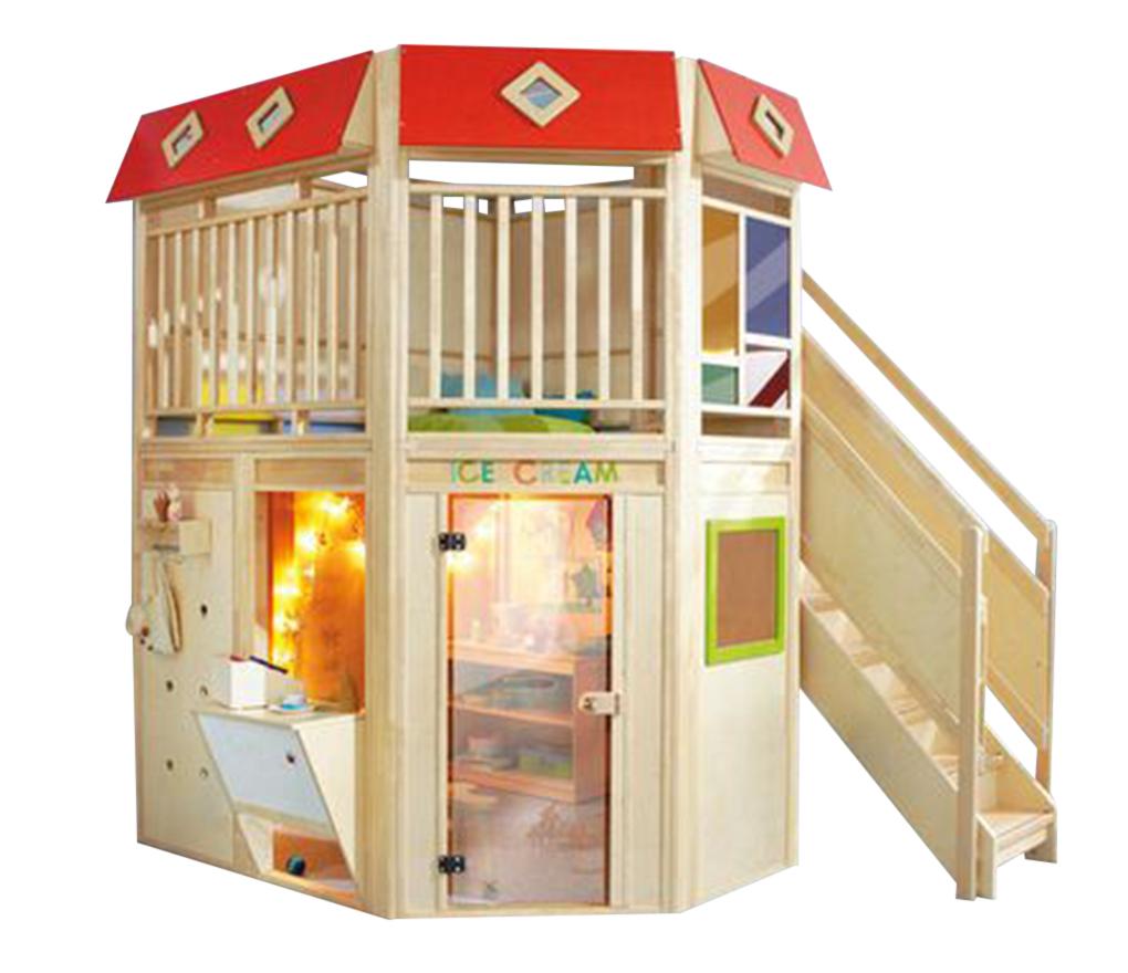 Inca - speelplatform - dakdekker ruit