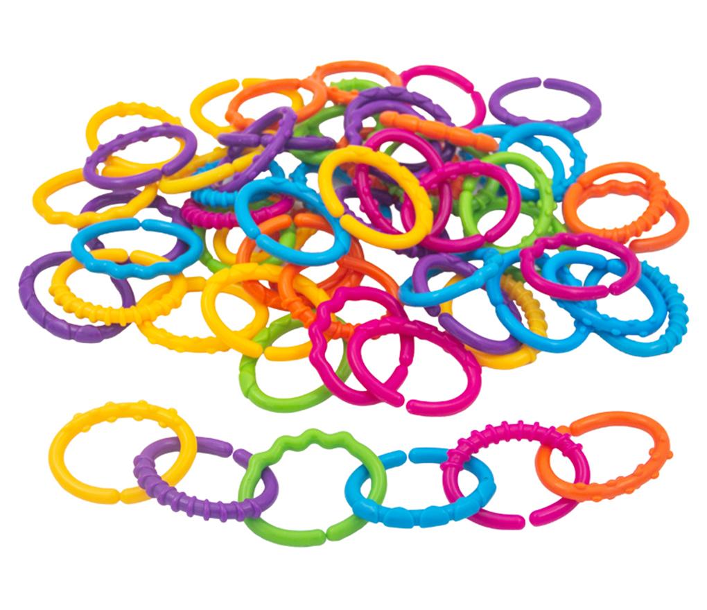 Constructie - Edushape - schakelringen - sensory linkets - jumbo - set van 66