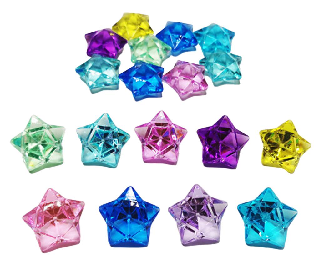 Lichtbordmateriaal - sterren - transparant - set van 72 assorti