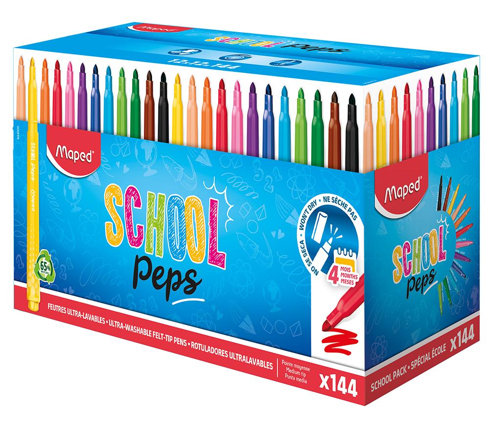 Stiften - kleurstiften - Maped School'Peps Long Life - set van 144