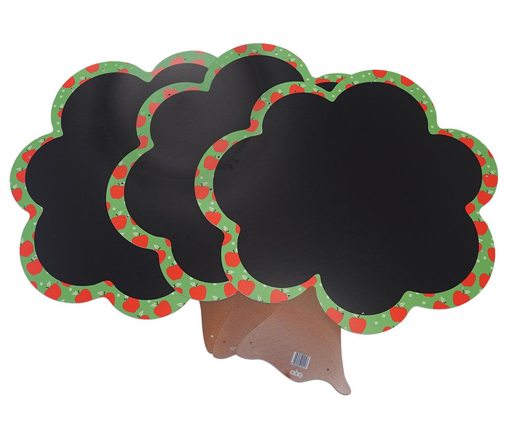 Krijtborden - bomen - set van 3
