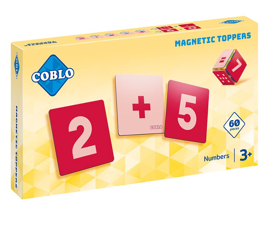Bouwset - Coblo Magnetic Toppers - cijfers - magnetisch - set van 60