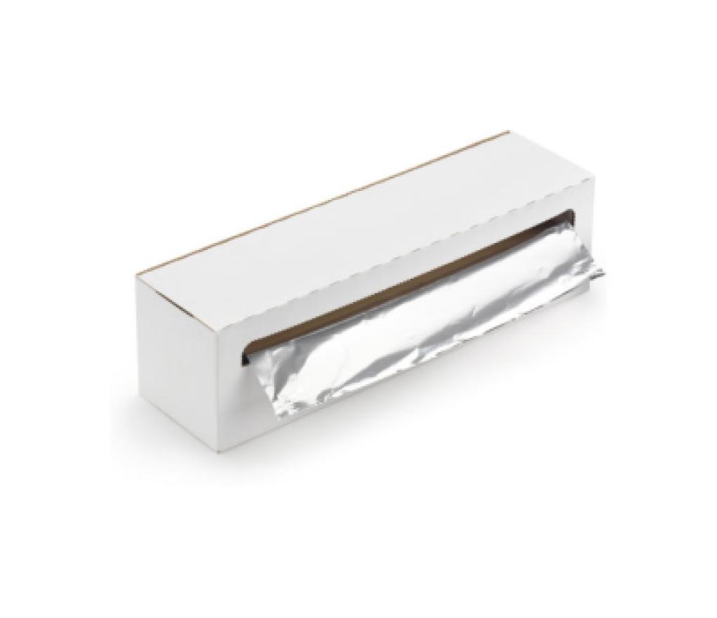 Aluminiumfolie 330 mm x 200 m in dispenserdoos - Per stuk