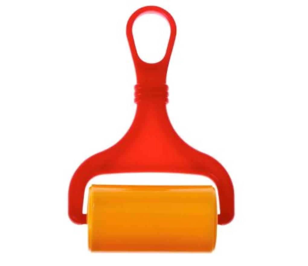 Boetseergereedschap plasticineroller in plastic 6,5 cm - Per stuk