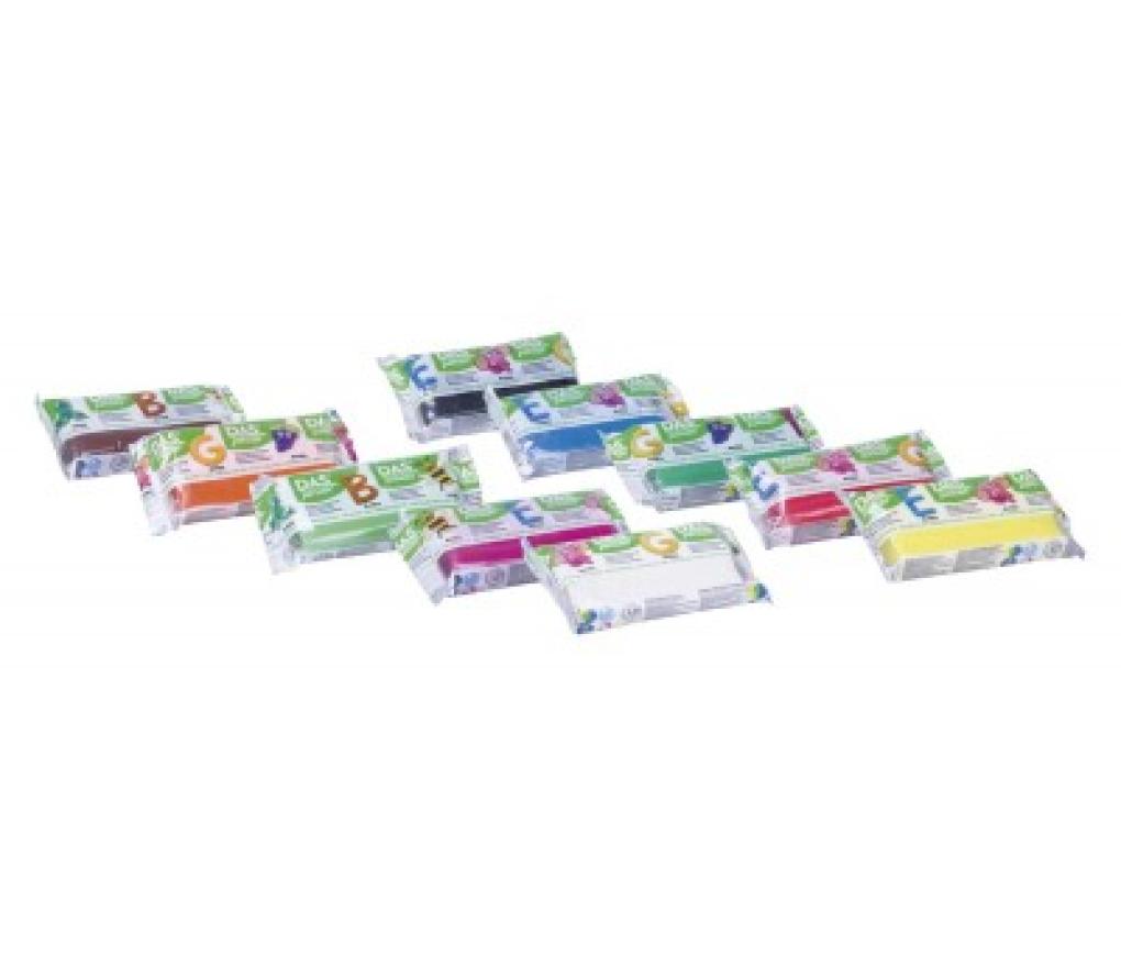 Boetseerpasta Das Junior luchtdrogend 100 g assorti doos/10 - Per stuk