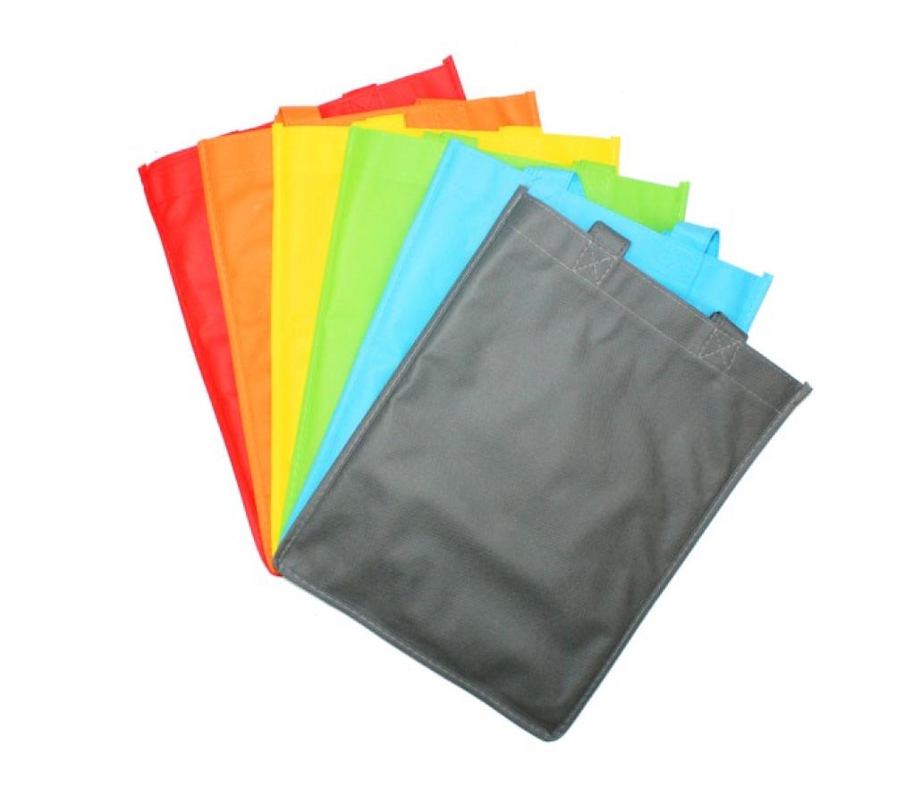 Draagtas met insteektas 31 x 23 cm om te personaliseren assortie set/6
