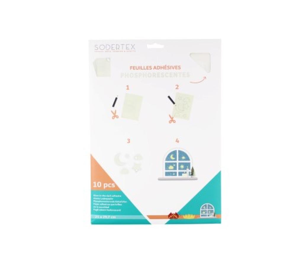 Fosforescerend karton lichtgevend glow in the dark A4 21 x 29,7 cm vel/10