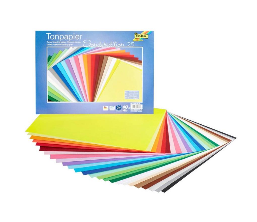 Fotokarton 50 x 70 cm 220 g/m² assorti vel/100 - Per pak