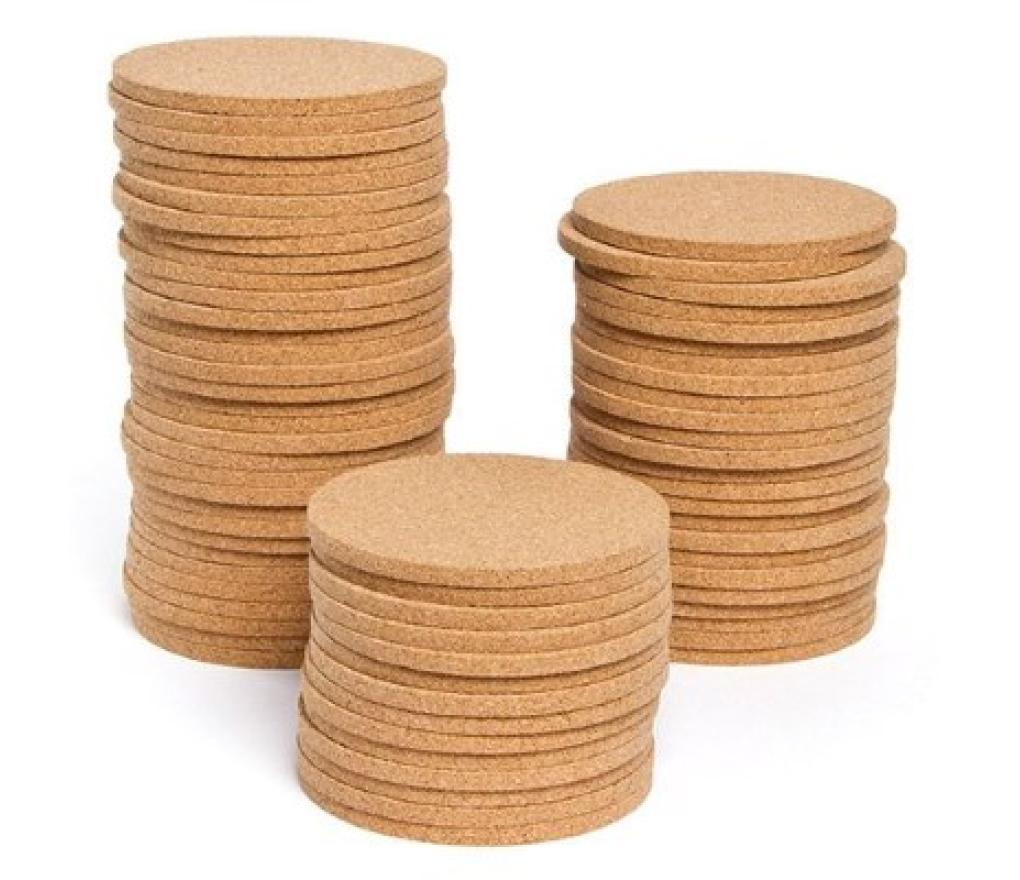 Kurk rond diameter 10 cm x 3 mm pak/10