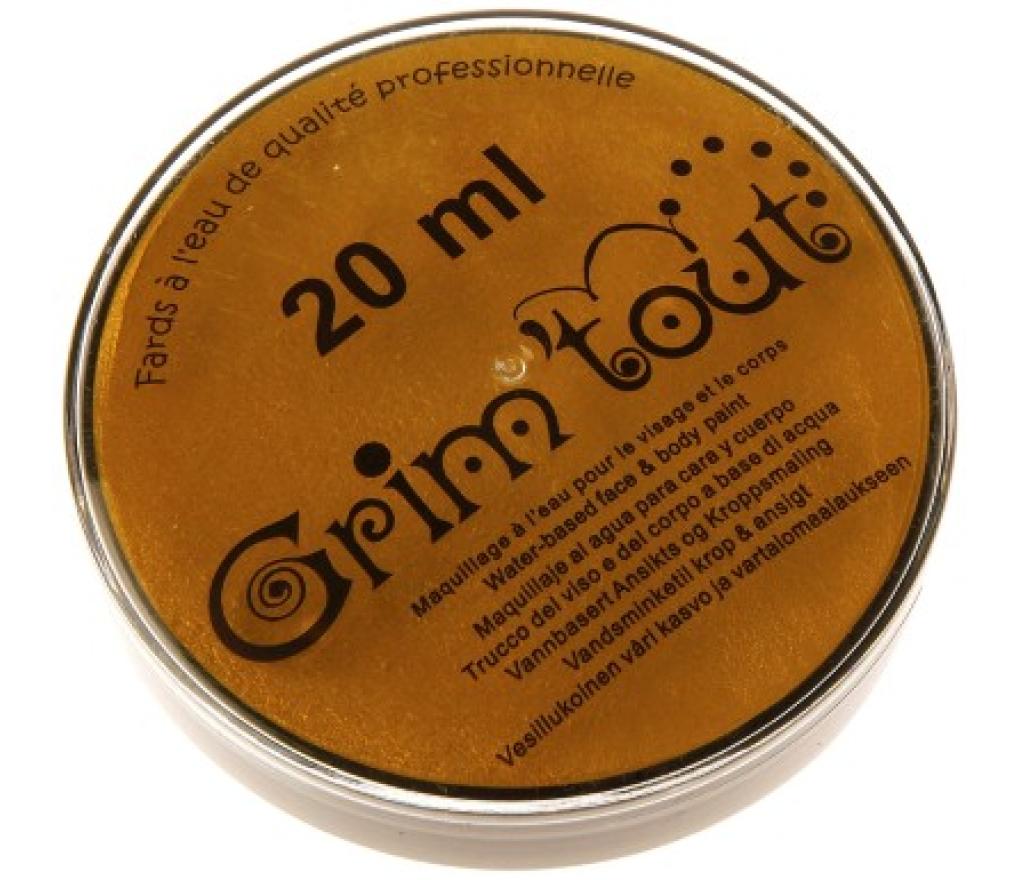 Maquillage Grim tout doosje 20 ml metaalkleur goud - Per stuk
