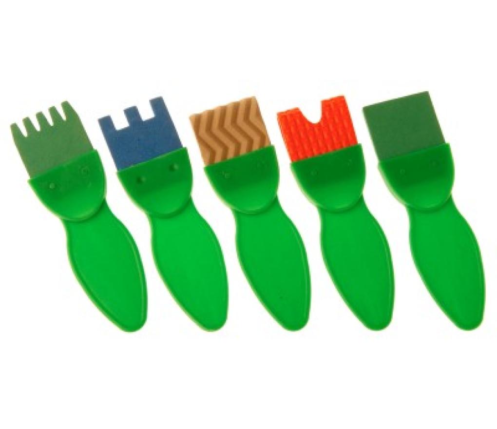 Penseel verf effect set/5 - Per stuk