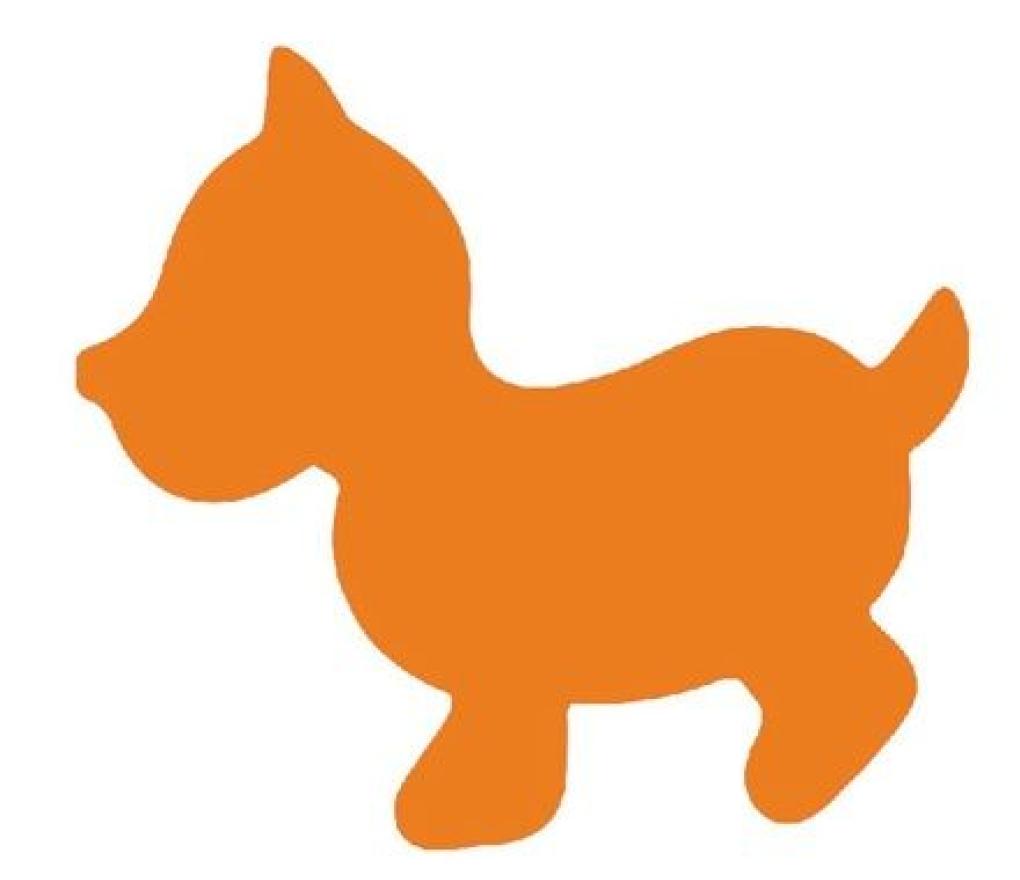 Plakfiguurtjes hond assorti kleuren zakje/200 - Per pak
