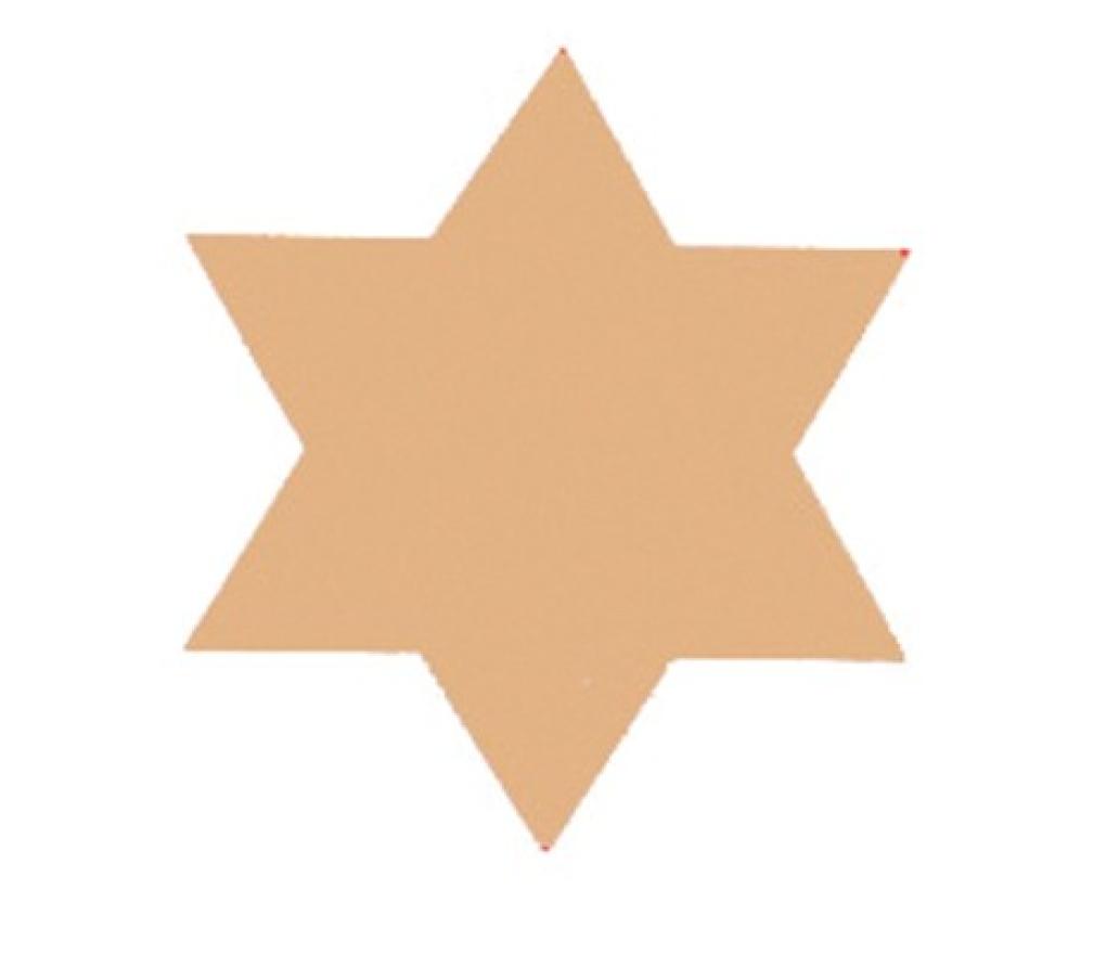 Plakfiguurtjes ongegomd gouden sterren zakje/200 - Per pak