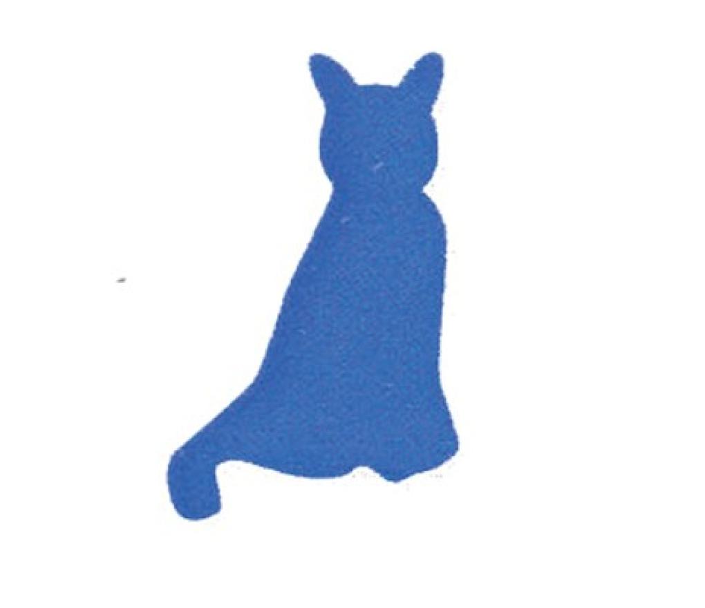 Plakfiguurtjes poes assorti kleuren zakje/200 - Per pak