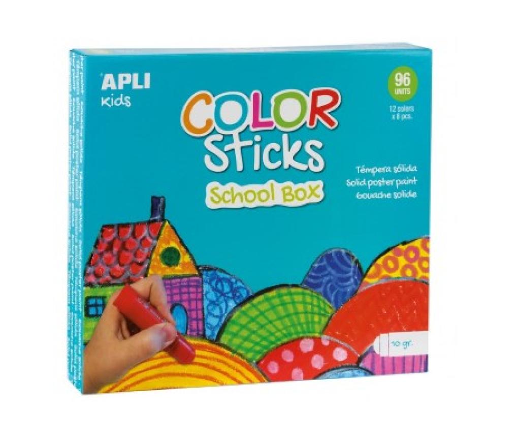 Plakkaatverf in stick Apli klasverpakking/96 - Per pak
