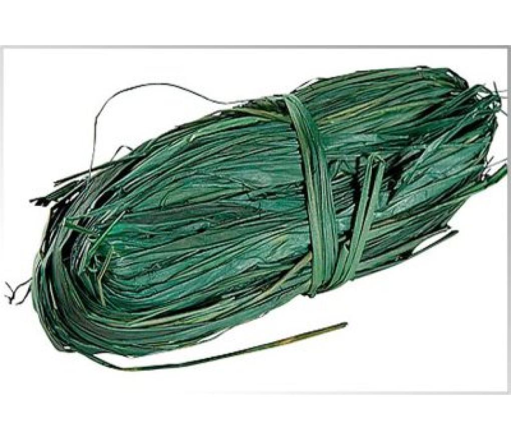 Raffia synthetisch donkergroen - Per stuk