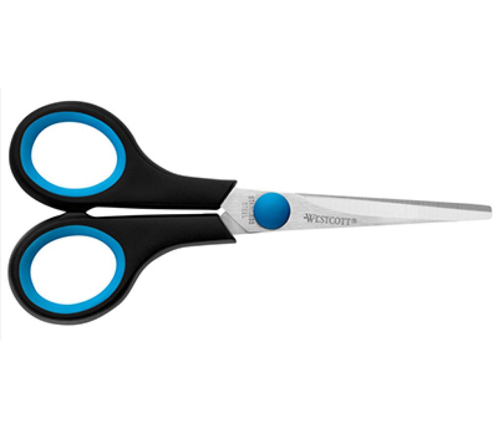 Schaar Westcott Easy soft grip 14 cm linkshandig - Per stuk