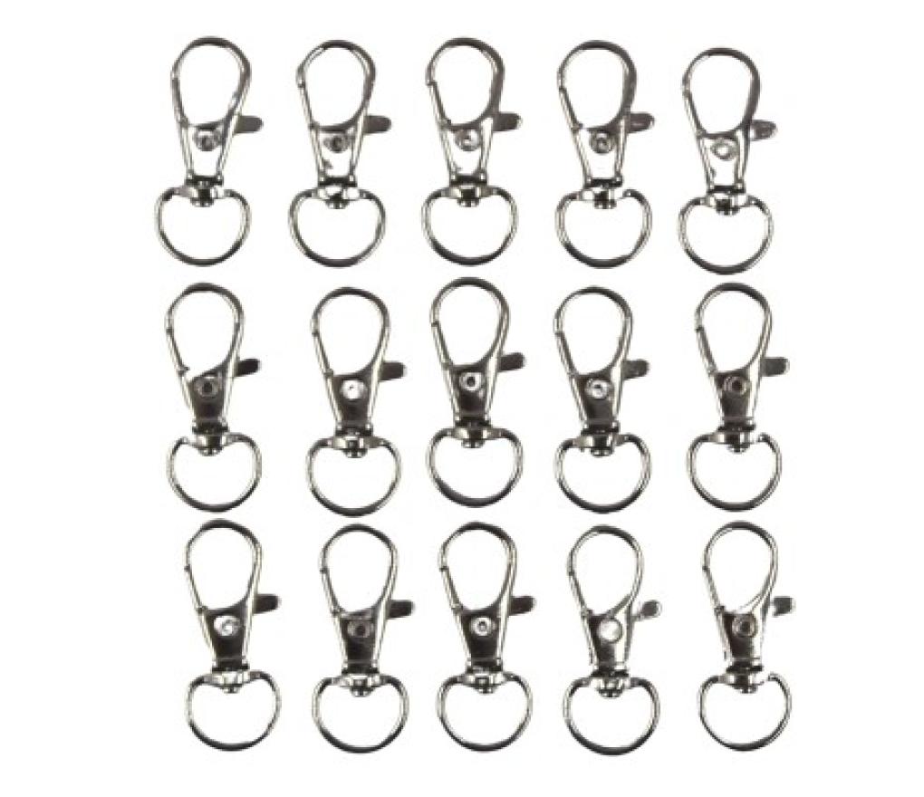 Sleutelhanger- juwelenslot 32 mm zak/10