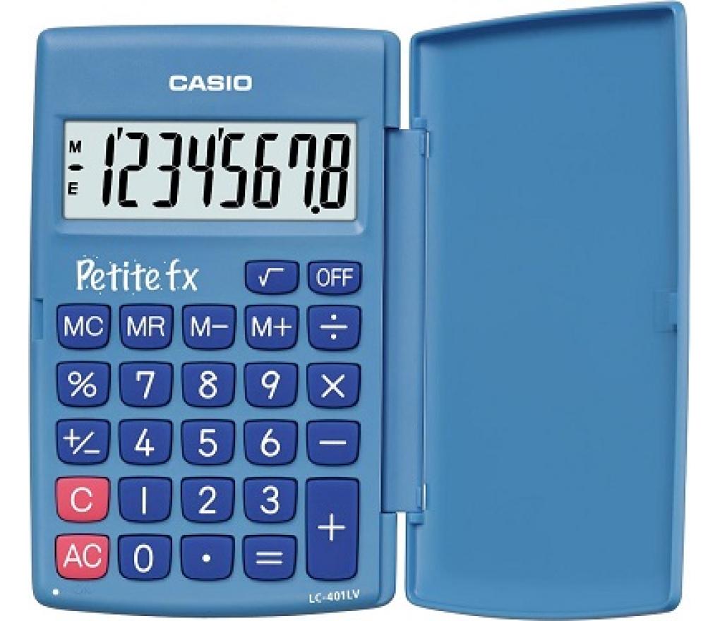 Zakrekenmachine Casio Petite FX blauw - Per stuk