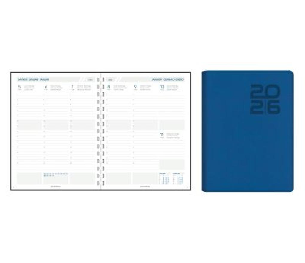 Agenda bureelmodel Business 175 x 225 mm 7D/2P Vivella gespiraleerd - Per stuk