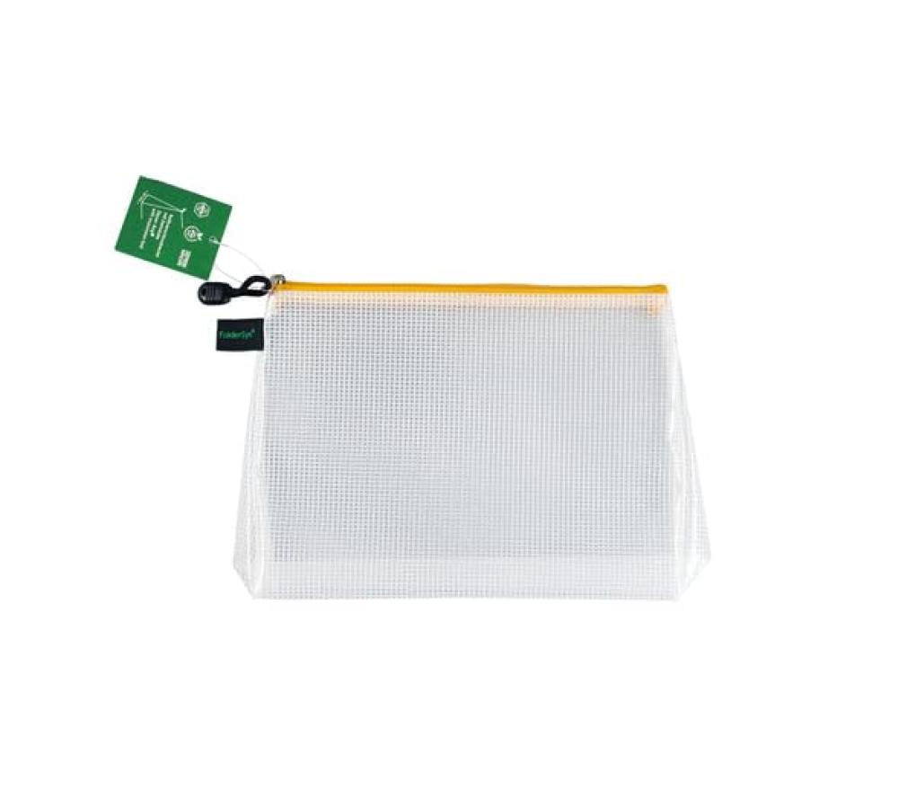 Allround etui transparant met rits A5 19 x 25,5 cm Foldersys PVC vrij - Per stuk