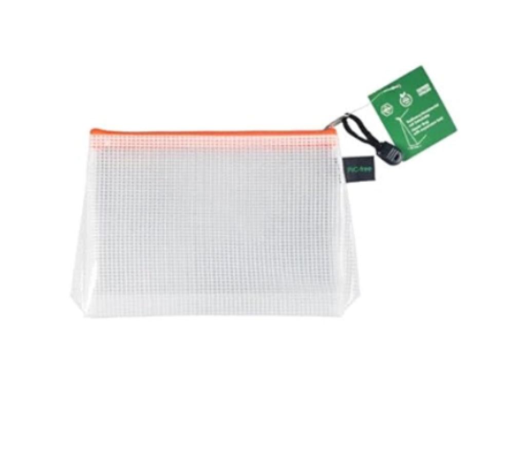 Allround etui transparant met rits A6 14 x 19 cm Foldersys PVC vrij - Per stuk