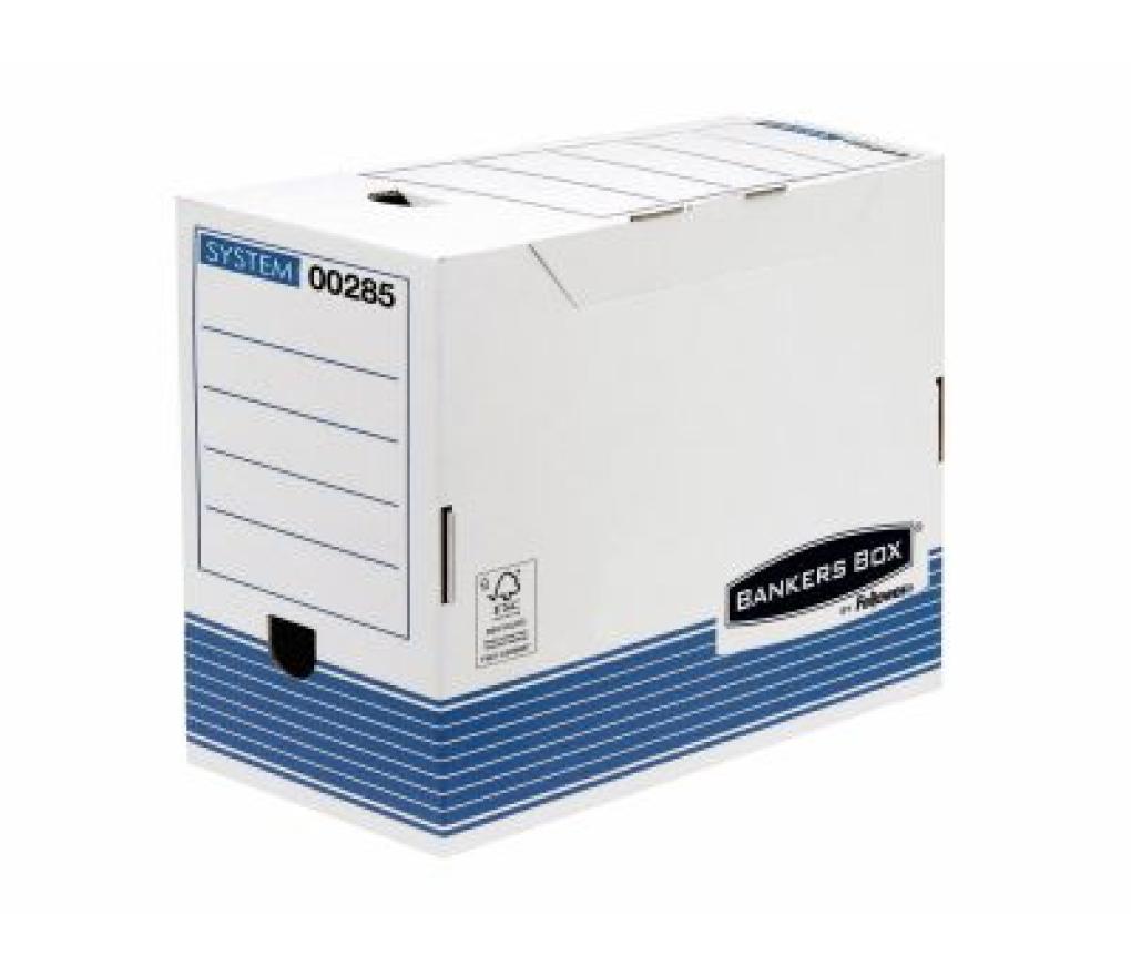 Archiefdoos Bankers Box System A4 transfer 200 mm blauw FSC - Per stuk