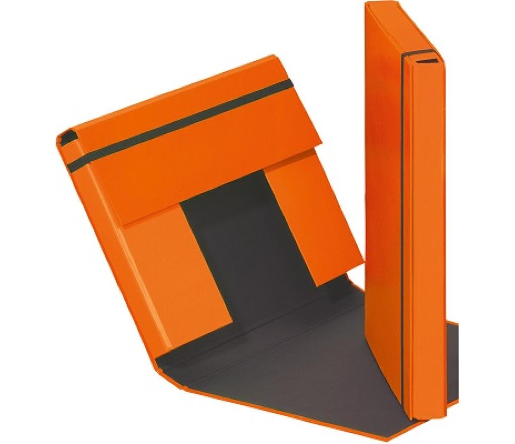 Documentenbox A4 40 mm stevig karton Pagna oranje - Per stuk