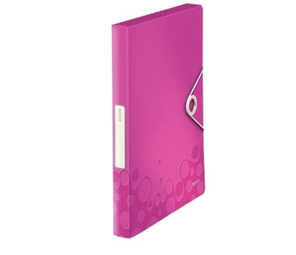 Documentenbox A4 PP Leitz 4629 WOW roze - Per stuk