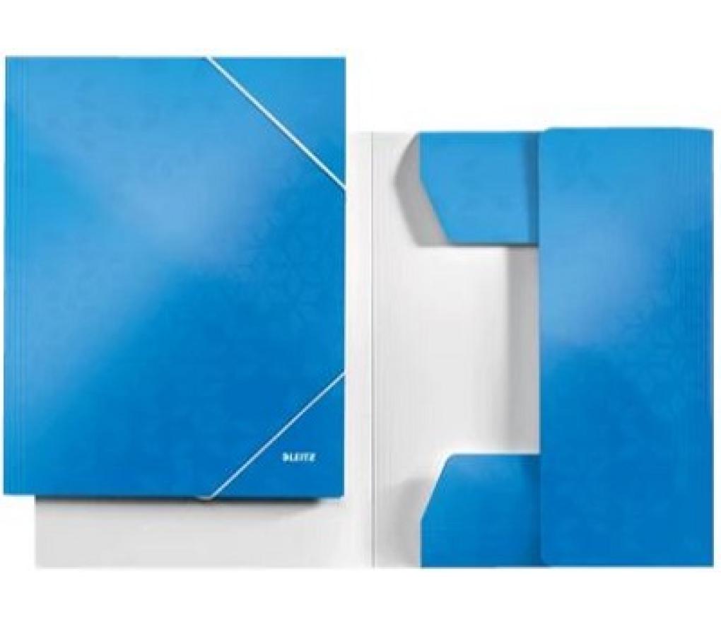 Elastomap 3 kleppen Leitz 3982 WOW A4 blauw - Per stuk