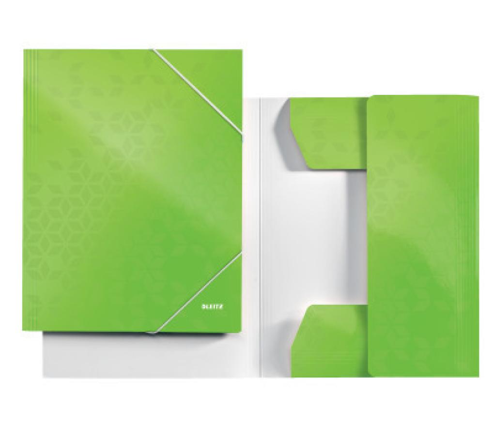 Elastomap 3 kleppen Leitz 3982 WOW A4 groen - Per stuk