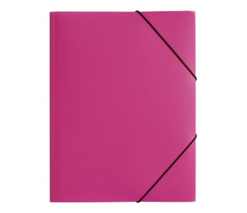 Elastomap met 3 kleppen A3 PP Pagna roze - Per stuk