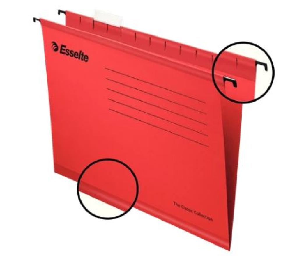 Hangmap Pendaflex Plus A4 330/250/V rood doos/25 - Per pak