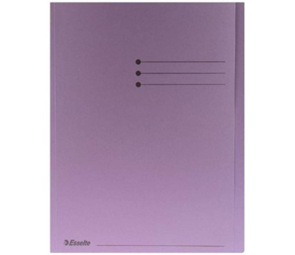 Hemdmap A4 180 g lila met overslag pak/100 - Per pak