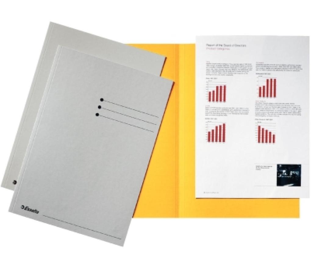 Hemdmap A4 22 x 31,5 cm 180 g grijs pak/100 - Per pak