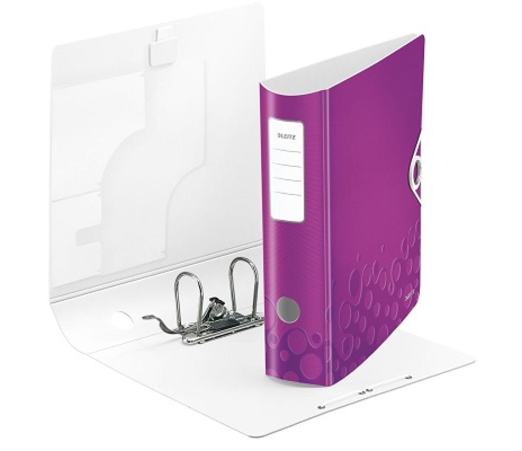 Klasseur PP Leitz 1106 WOW A4 7,5 cm paars - Per stuk