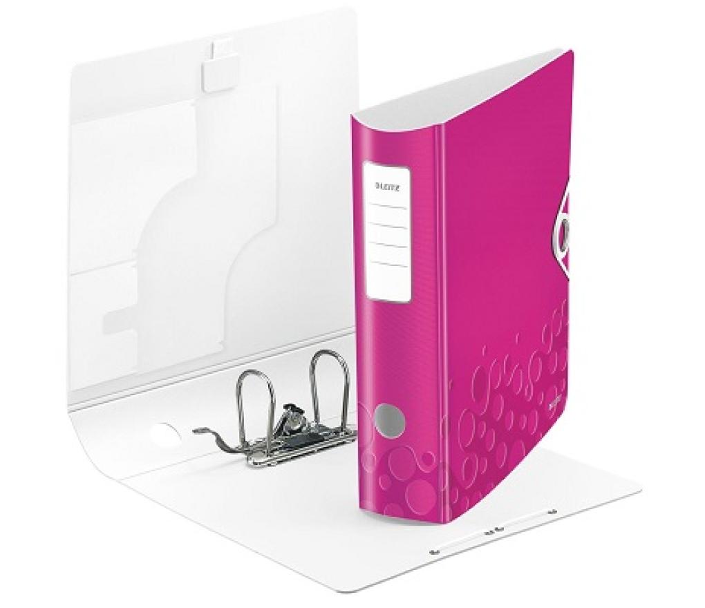 Klasseur PP Leitz 1106 WOW A4 7,5 cm roze - Per stuk