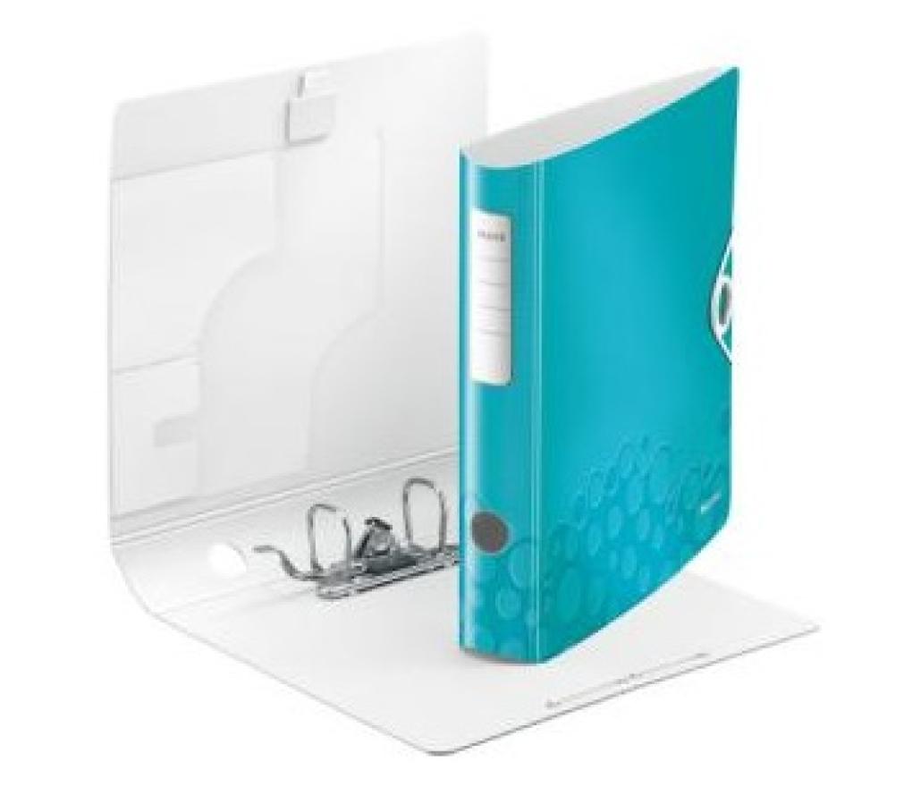Klasseur PP Leitz 1107 WOW A4 5 cm ijsblauw - Per stuk