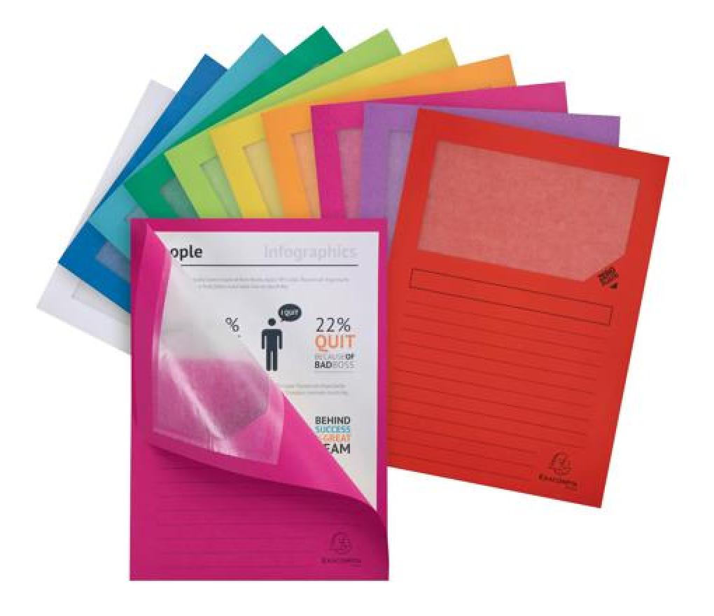 L-map pergamijn venster Forever assorti  doos/100 - Per pak