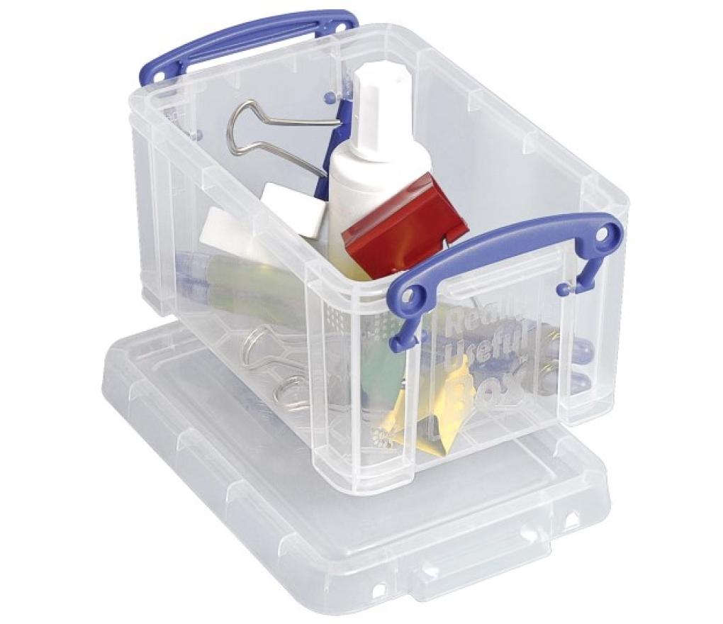 Opbergdoos met deksel RUB 0,70L 15,5 x 10 x 8 cm transparant - Per stuk