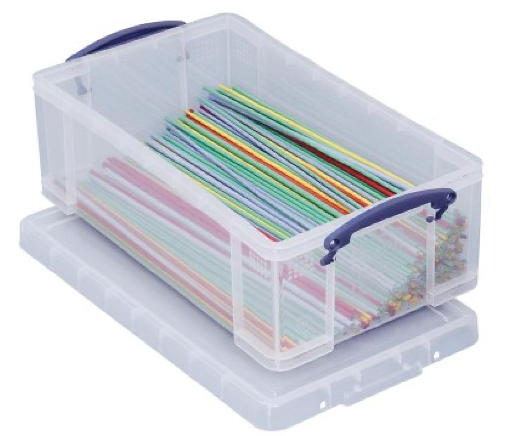 Opbergdoos met deksel RUB 12L 46,5 x 27 x 15,5 cm transparant - Per stuk