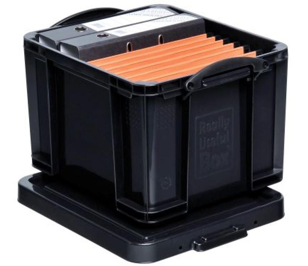 Opbergdoos met deksel RUB 35L 48 x 39 x 31 cm zwart - Per stuk